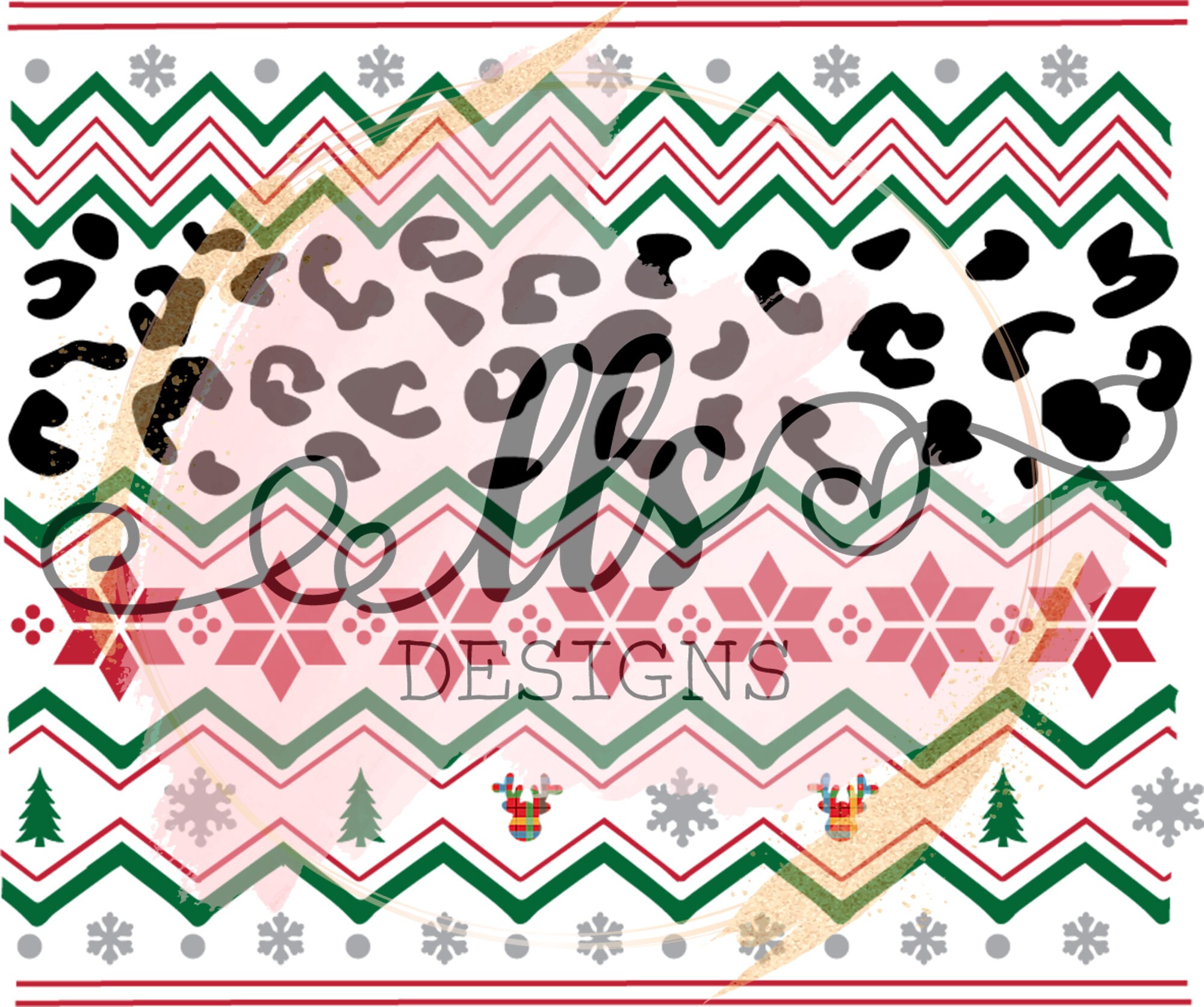 Christmas Snowflake Print Nordic Fair Isle Pullover Sweater