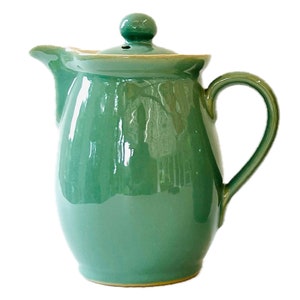 Vintage Denby Manor Green Stoneware Coffee Pot