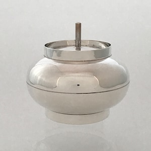 Christofle, Paris c.1960 Modernist Silver Plated ‘Ceylan’ Sugar Pot by Lino Sabattini
