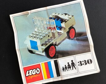 Vintage 1968 UK Lego Jeep Set 330 Boxed With Instructions