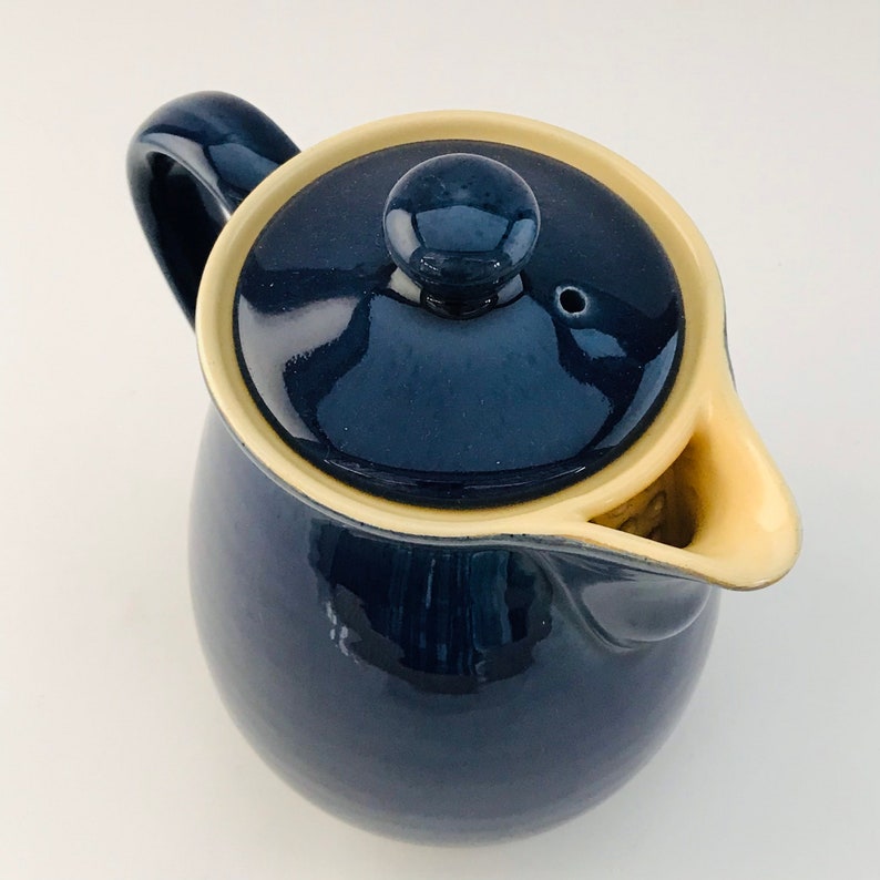 Denby Cottage Blue 2.5 pint Vintage Stoneware Coffee Pot B Etsy
