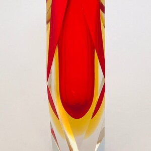 Alessandro Mandruzzato 'san Marco' Shape Ruby Red Italian Murano