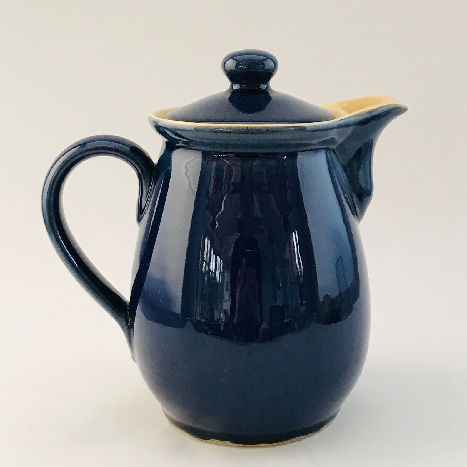 Denby Cottage Blue 2.5 pint Vintage Stoneware Coffee Pot B Etsy