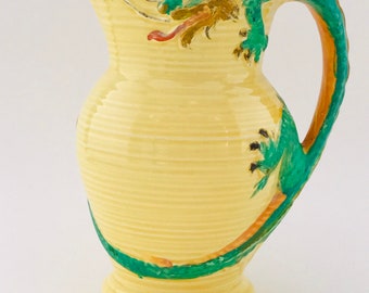 Large Burleigh Ware Hand Painted Rabbit Jug - Etsy