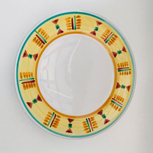 Lamas Pottery | Made in Italy | 1980s | Hand Painted Dinner Plate