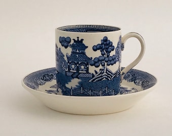 Wedgwood Willow Pattern | One Coffee Can and Saucer 1930