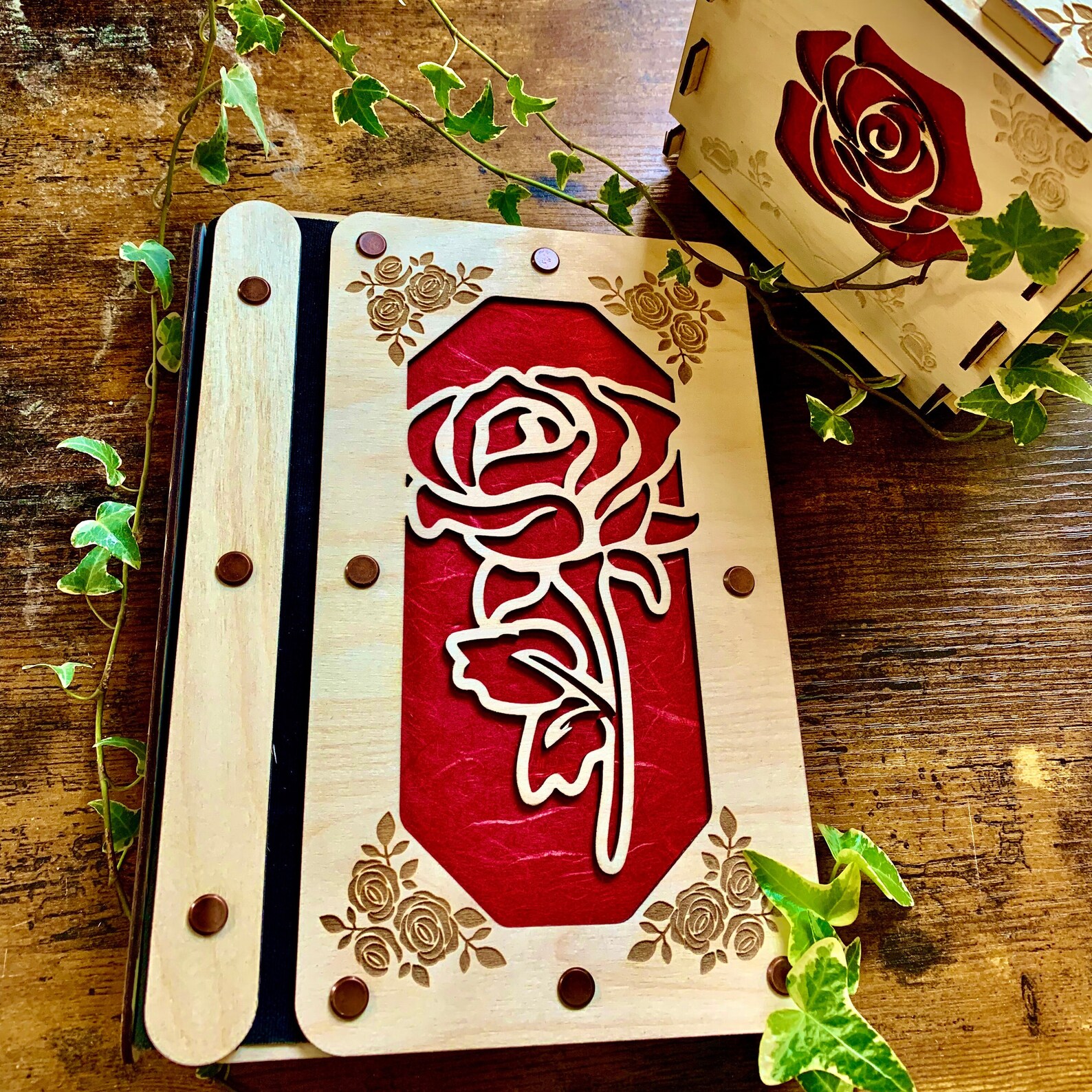 Rose Notebook Rose Roses Notebook Personalized Notebook Etsy