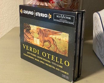 Verdi Otello 2 CD Box Set w/ 131 page Booklet TULLIO SERAFIN