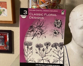 Dover Digital Design Source #3: Classic Floral Designs (Dover Electronic - GOOD