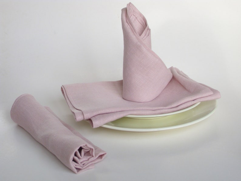 Linen Napkins in Bulk, Dinning Reusable Napkins, Individual Napkins
