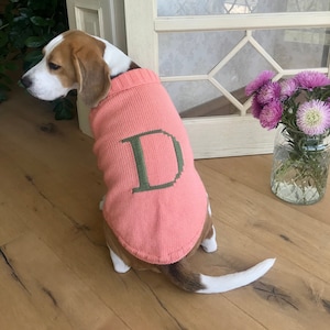 Suéter de perro de personalización para todos los tamaños de perro, suéter de perro de lana de punto con letra de nombre, suéter de perro personalizado, jersey de perro de punto