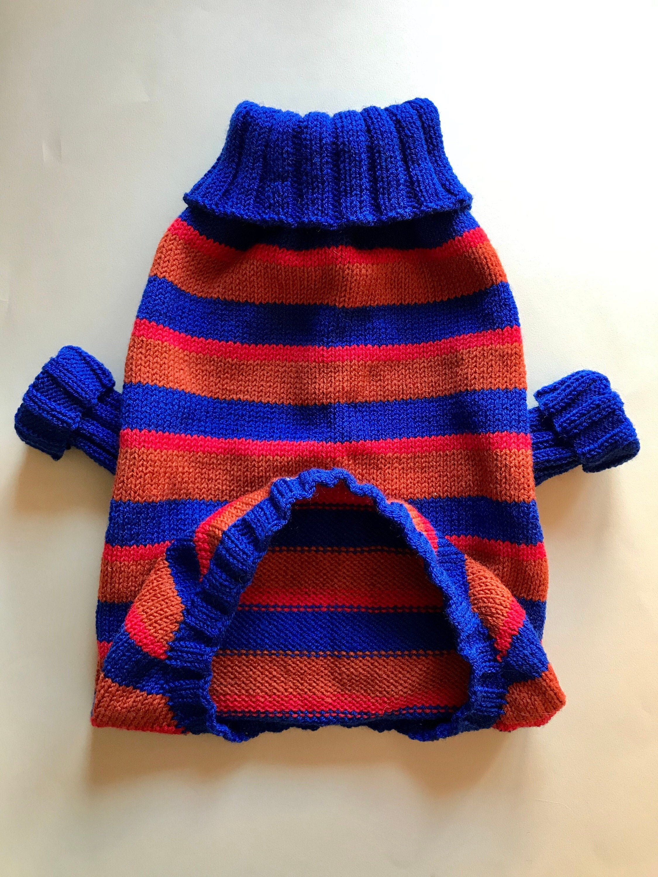 Personalization Dog Sweater Large Dog Sweater Knitted Woolen Etsy