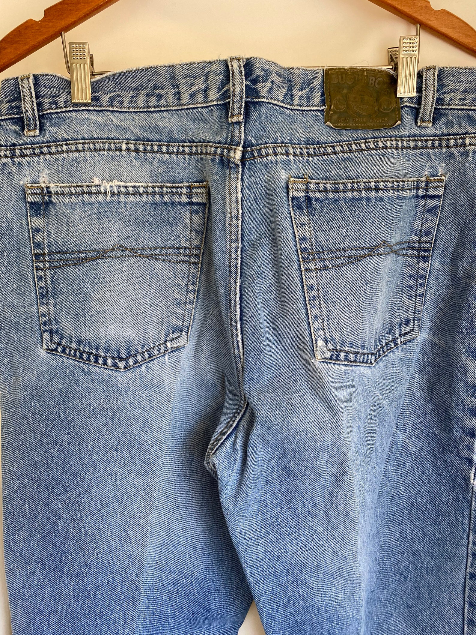 Vtg 80's Distressed Bugle Boy Jeans 705's in Light Etsy