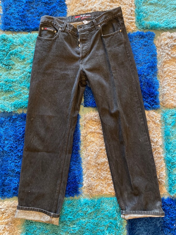 90s/y2k Black Wide Legged Innes Skateboarding Jeans Sz 36 - Etsy