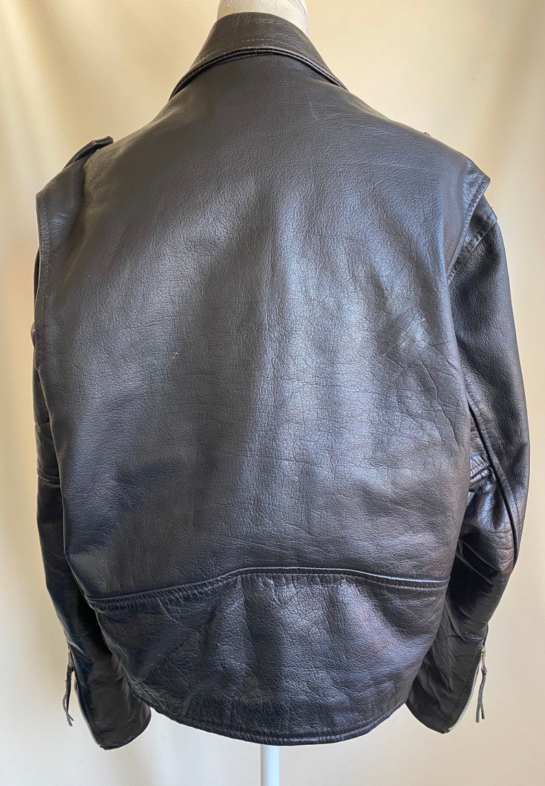 Vtg Protech Leather Apparel Motorcycle Jacket with Hardware. Etsy