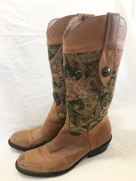 Vintage Southwestern Diego De Lucca Leather Boots