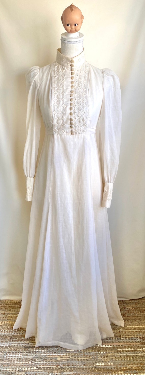 Vtg 60s Bohemian Prairie/Gunne Sax Like Dress with