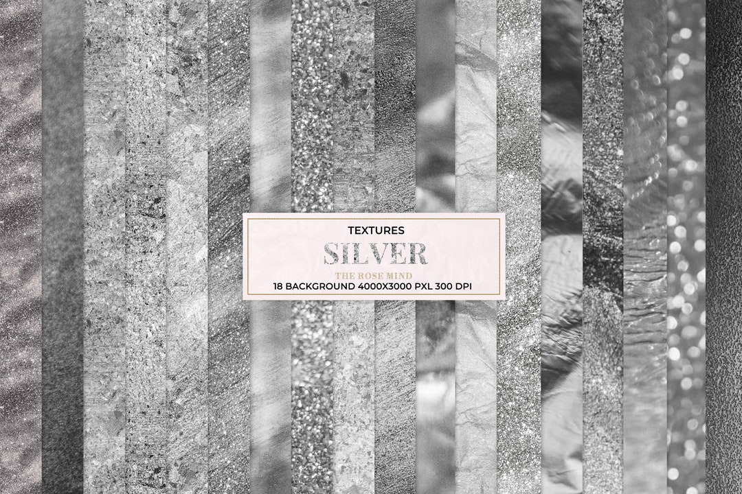 Silver Digital Paper, Silver Printable Paper, Silver Paper Foil, Silver ...