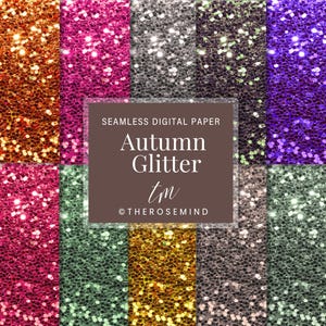 Fall glitter, Glitter background, Autumn glitter, chuncky glitter, digital paper glitter