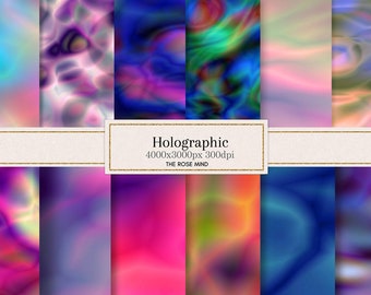 Holographic Color, holographic background, fast printable download, holographic texture, download