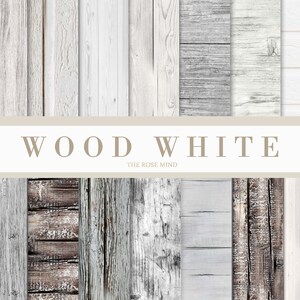 White wood digital paper, white wood seamless digital paper, wood paper, wood background, commercial use, per, wood scrapbook