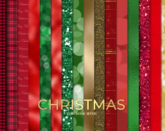 Christmas digital paper, red textured foil, Christmas background, red Christmas papers, glitter digital paper red, christmas papers