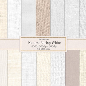 White burlap background, Burlap digital paper, burlap background, Rustic Wood, Instant Printable Download, paper crafts