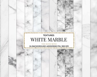White Marble digital paper, White Marble texture, White Marble Background, Marble background