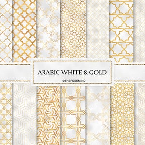 Arabic Digital Paper, Seamless Pattern Arabic,