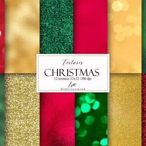 Christmas digital paper, xmas textured foil, festive wall paper, fast download, commercial use