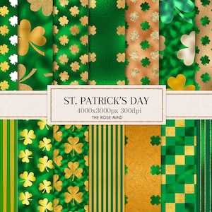 St. Patrick's day digital paper, St. Patrick's pattern, St. Patrick's day wall paper, St. Patrick's day background, St. Patrick's texture