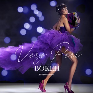 Bokeh very peri, Overlays Bokeh for photoshop, Bokeh Overlays Photo Effect, Overlays,  Bokeh