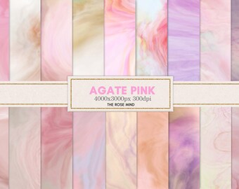 Agate pink digital paper, Agate pink textures, agate wallpaper, agate background, agate pink digital paper, agate download