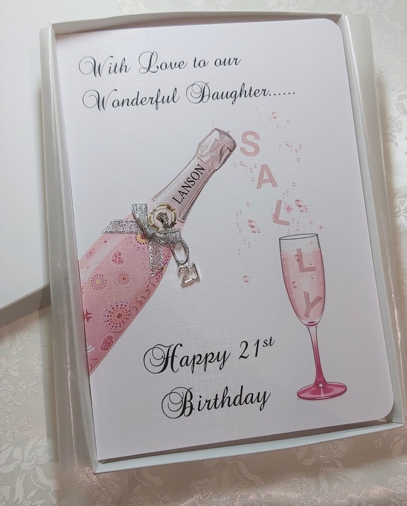 Personalised Birthday Card, Money Wallet. Wife, Daughter, Granddaughter, Daughter-in-Law, Sister, Niece. Any age 