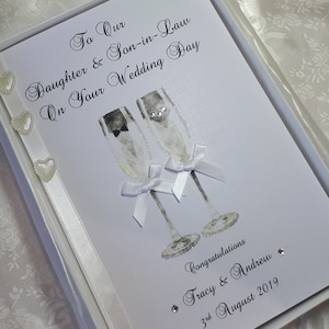 Personalised Wedding Card and Wallet, Daughter and Son-in-Law, Son & Daughter-in-Law image 3