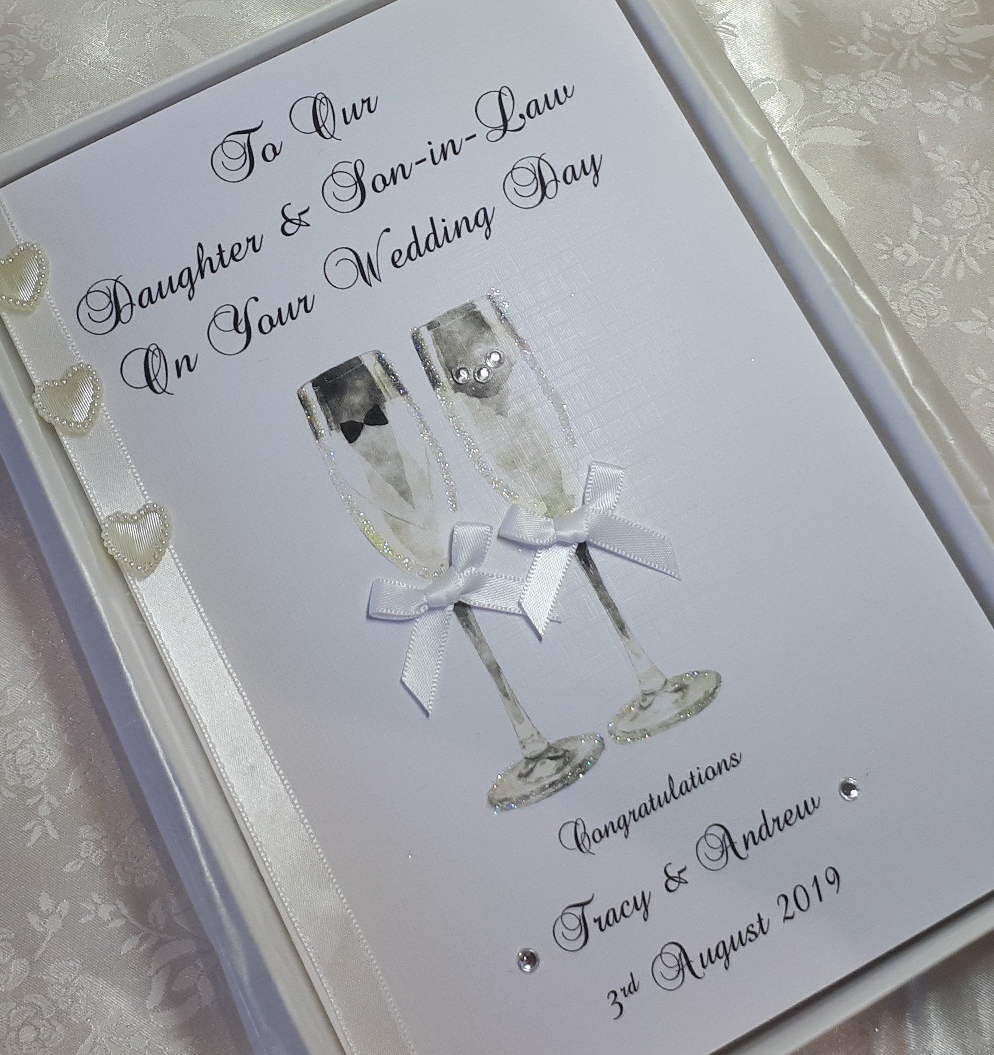 Sister Personalised Wedding Card Special Couple Daughter Son Brother Sister Personalised Wedding Card Special Couple Daughter Son Brother