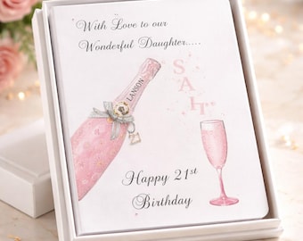Personalised Birthday Card, Money Wallet. Wife, Daughter, Granddaughter, Daughter-in-Law, Sister, Niece. Any age