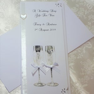 Personalised Wedding Card and Wallet, Daughter and Son-in-Law, Son & Daughter-in-Law image 6