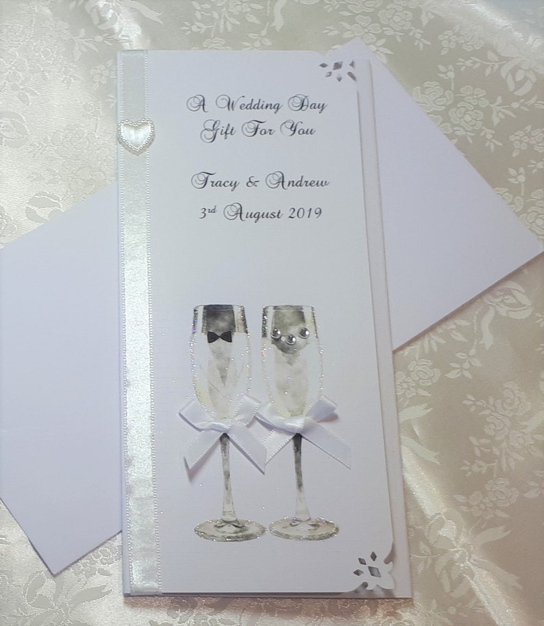 Personalised Wedding Card and Wallet, Daughter and Son-in-Law, Son & Daughter-in-Law image 6