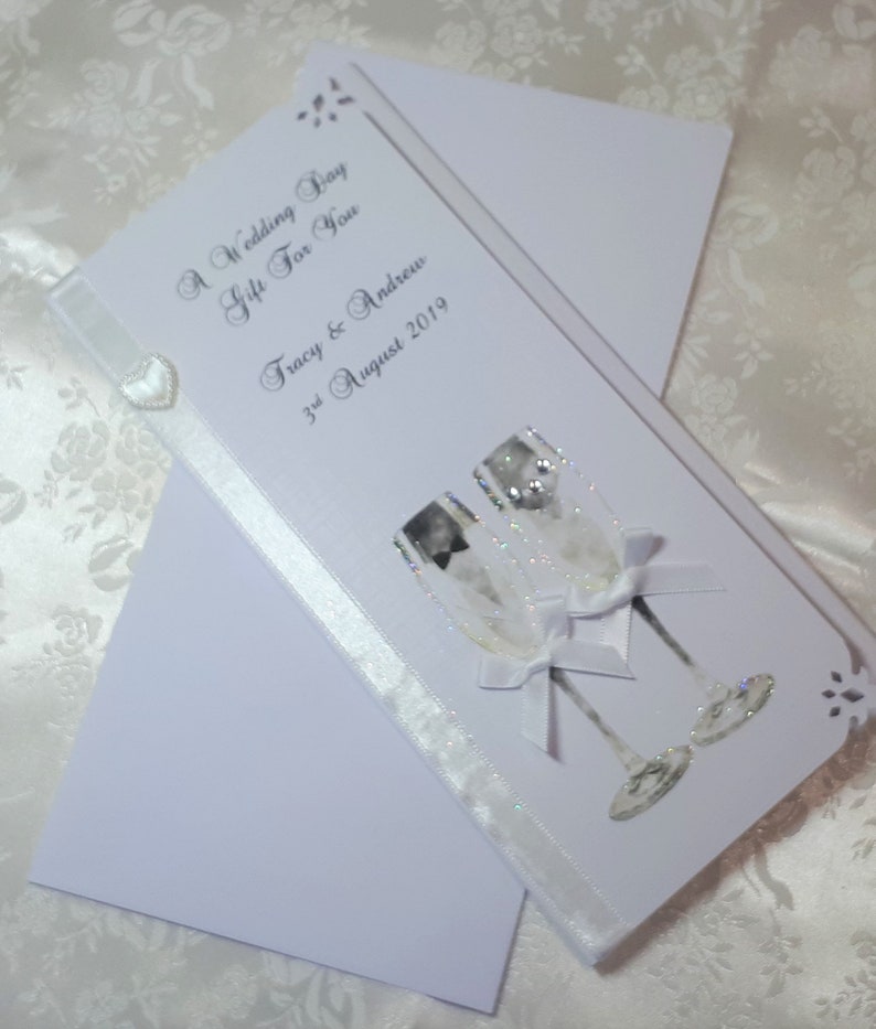 Personalised Wedding Card and Wallet, Daughter and Son-in-Law, Son & Daughter-in-Law image 7