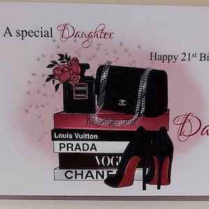 Personalised Birthday Card, Wife,Daughter, Granddaughter, Daughter-in-Law, Sister, Niece. Any age