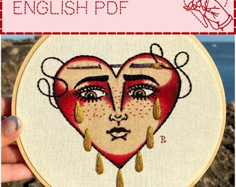 Crying Heart Tattoo Etsy