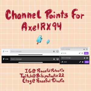 1 CUSTOM Twitch Channel Point Icon - Etsy