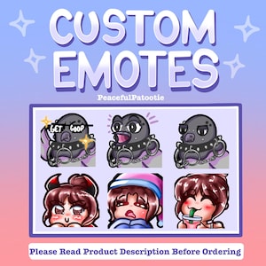 AANGEPASTE twitch/Discord/volger-emotte(s)