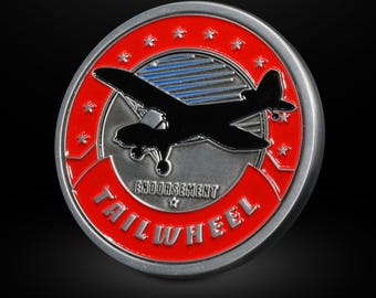 Tailwheel Endorsement Aviation Challenge Coin