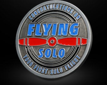 First Solo Aviation Challenge Coin