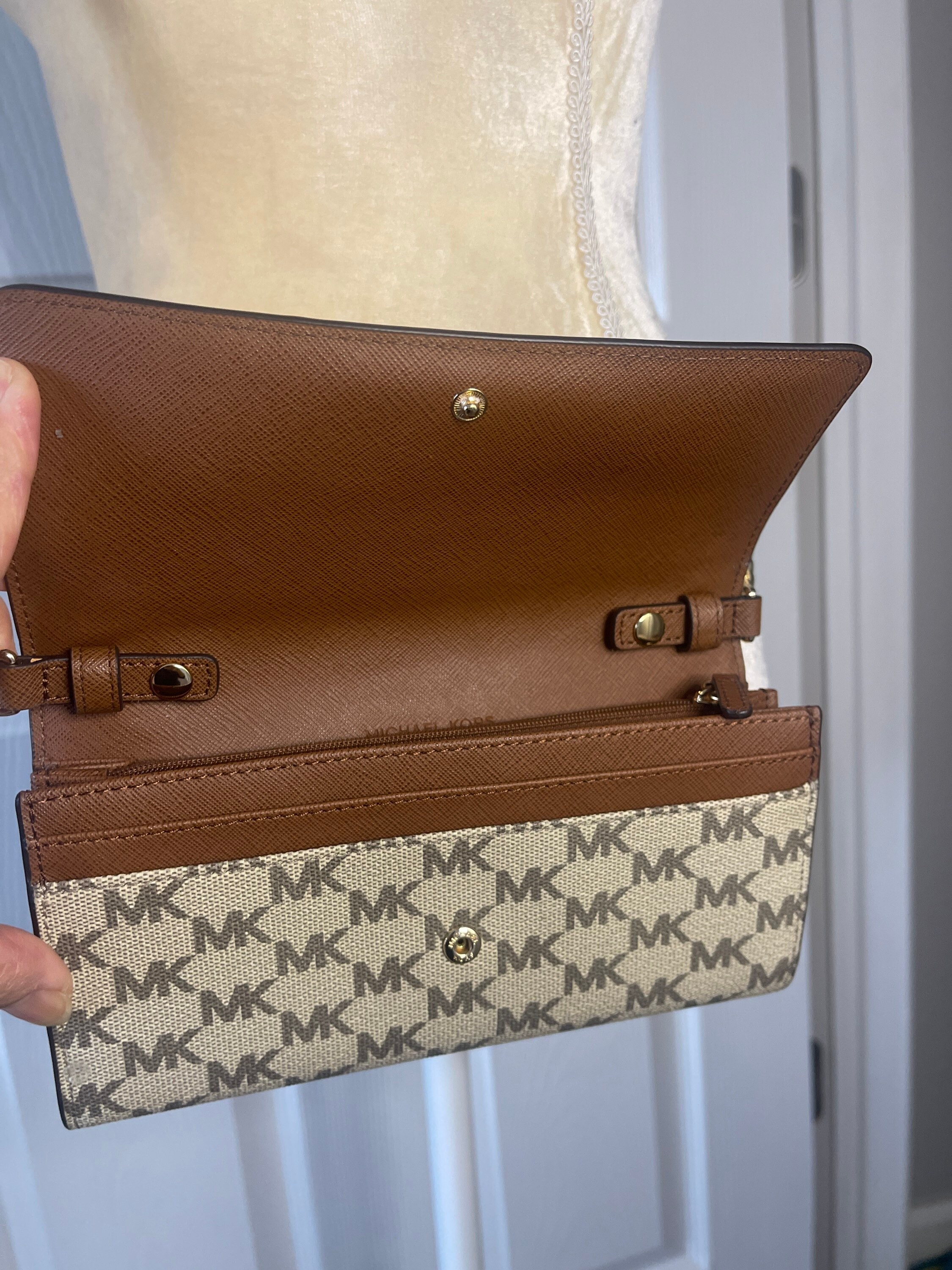 Michael Kors Small Crossbody Bag/Wallet on Chain Etsy