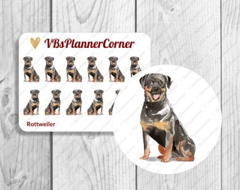 Planer Aufkleber | "Hundsticker 3" | Rottweiler - Deutscher Schäferhund - Dalmatiner - Beagle - Boxer