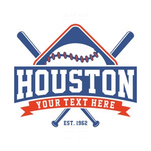 Houston Baseball svg, Baseball svg, Houston baseball, distressed svg file, Instant Download, commercial use, svg, png, eps, dxf, pdf