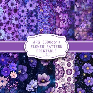 Flowers Digital Paper, Flowers Seamless Pattern, Floral Prints, Flowers Background, Spring Digital Paper, Floral Digital Paper, Scrapbook